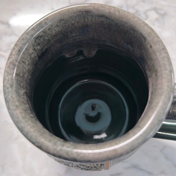 Deneen Pottery Limited Edition Bones Coffee Irish Cream Coffee Green & Gray Mug - Picture 6 of 6